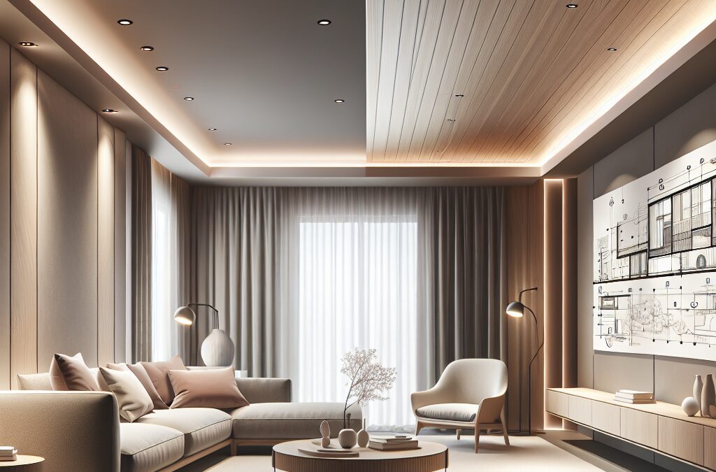 De esthetische meerwaarde van spanplafonds in woningen